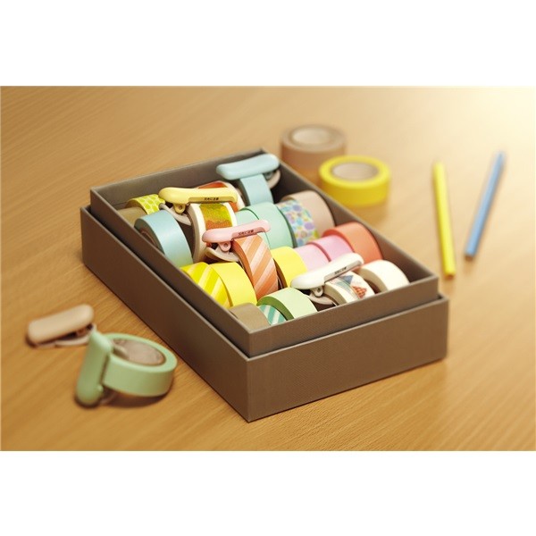 Kokuyo | Cortador de Washi Tape Karu-Cut Beige (20-25mm)