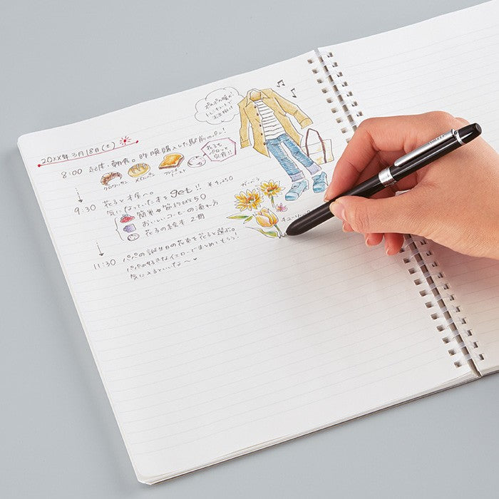 Kokuyo | Cuaderno Soft Ring A5 Black (Rayas)