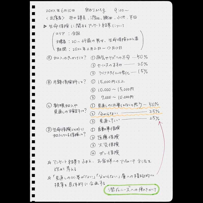 Kokuyo | Cuaderno Soft Ring B5 Clear (Puntos)