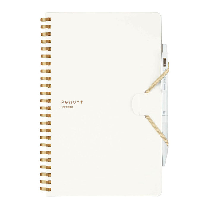 Kokuyo | Cuaderno Soft Ring Penott A5 White (Cuadros)