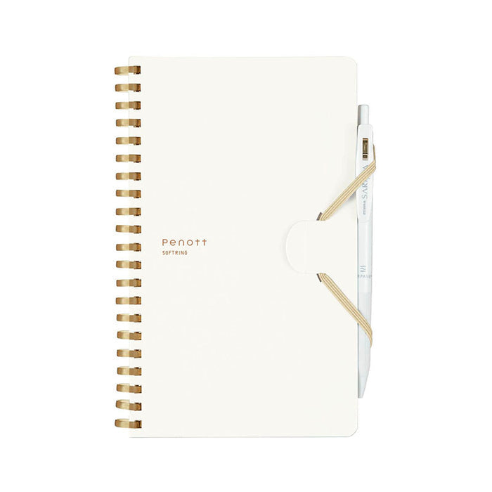 Kokuyo | Cuaderno Soft Ring Penott B6 White (Cuadros)