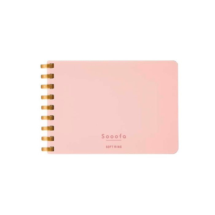 Kokuyo | Cuaderno Soft Ring Sooofa A7 Pink (Cuadros)
