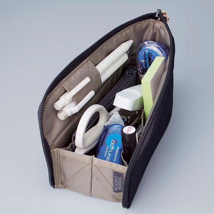 Kokuyo | Estuche Neo Critz Worxus Black & Light Blue