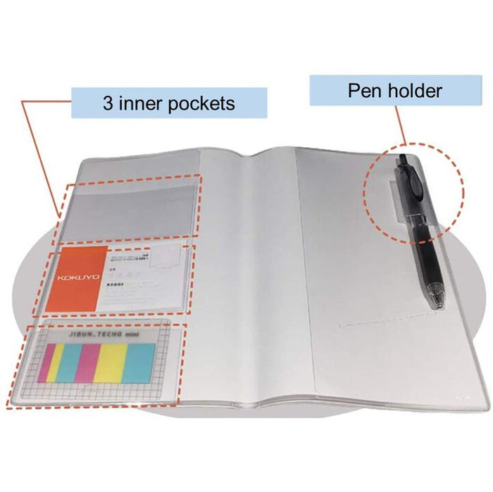 Kokuyo | Funda Clear Cover para Jibun Techo B6 Slim