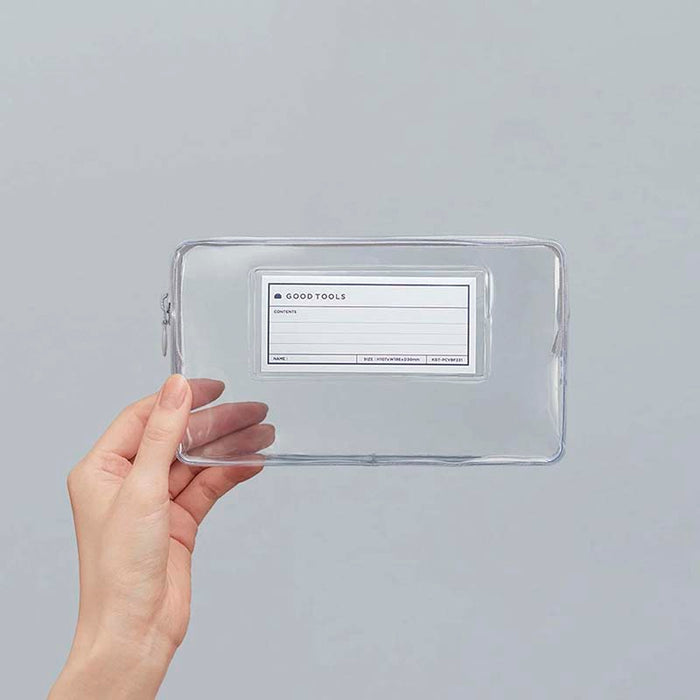 Kokuyo | Funda Estuche Pouch Good Tools Clear White