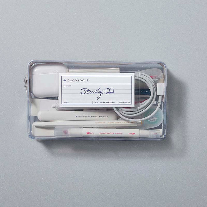 Kokuyo | Funda Estuche Pouch Good Tools Clear White