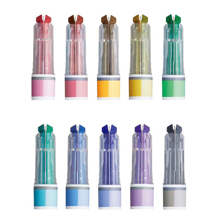 Kokuyo | Set de Subrayadores de Doble Punta Mark+ 2 Tone