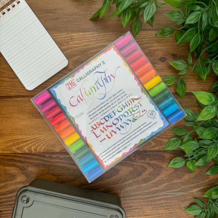Kuretake Zig Calligraphy II Markers (Set of 24)