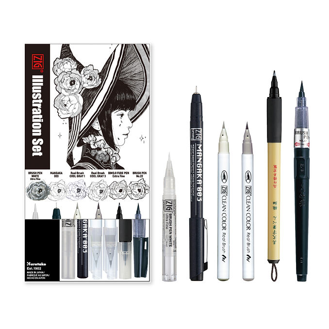 Kuretake Zig Illustration Set