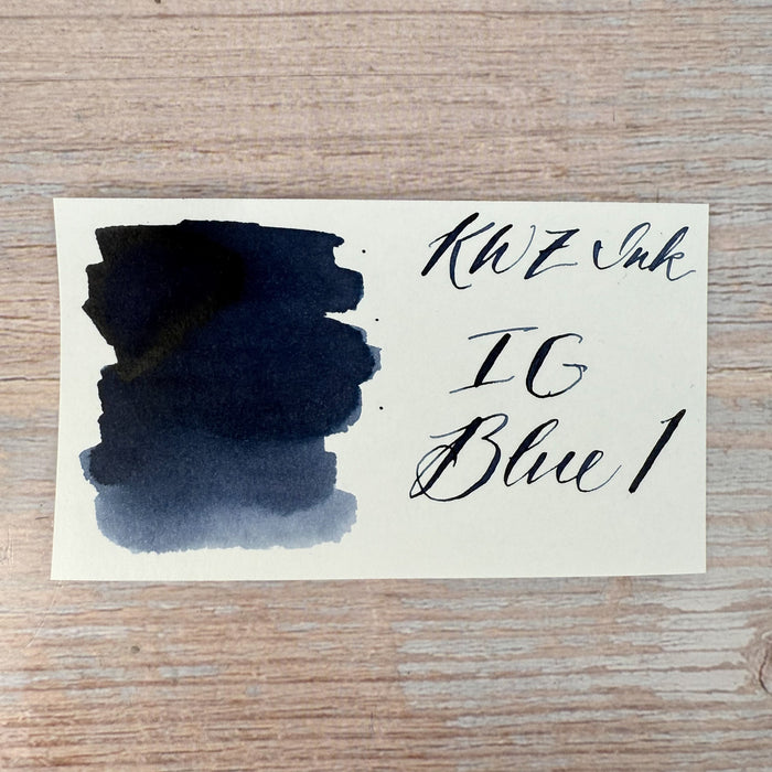 KWZ Iron Gall Blue #1 - 60ml Bottled Inks