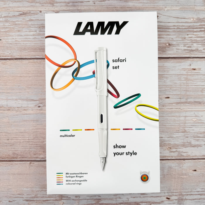Lamy Safari Multi Ring Fountain Pen - White