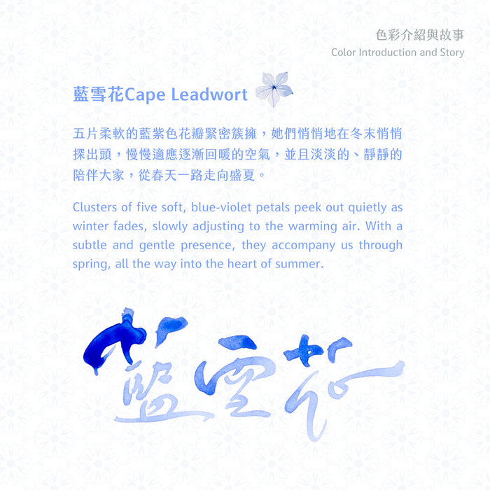 Lennon Tool Bar Cape Leadwort - 30ml Bottled Ink