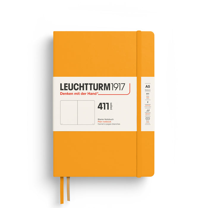 Leuchtturm A5 Hardcover Notebook - 411 Pages - Plain