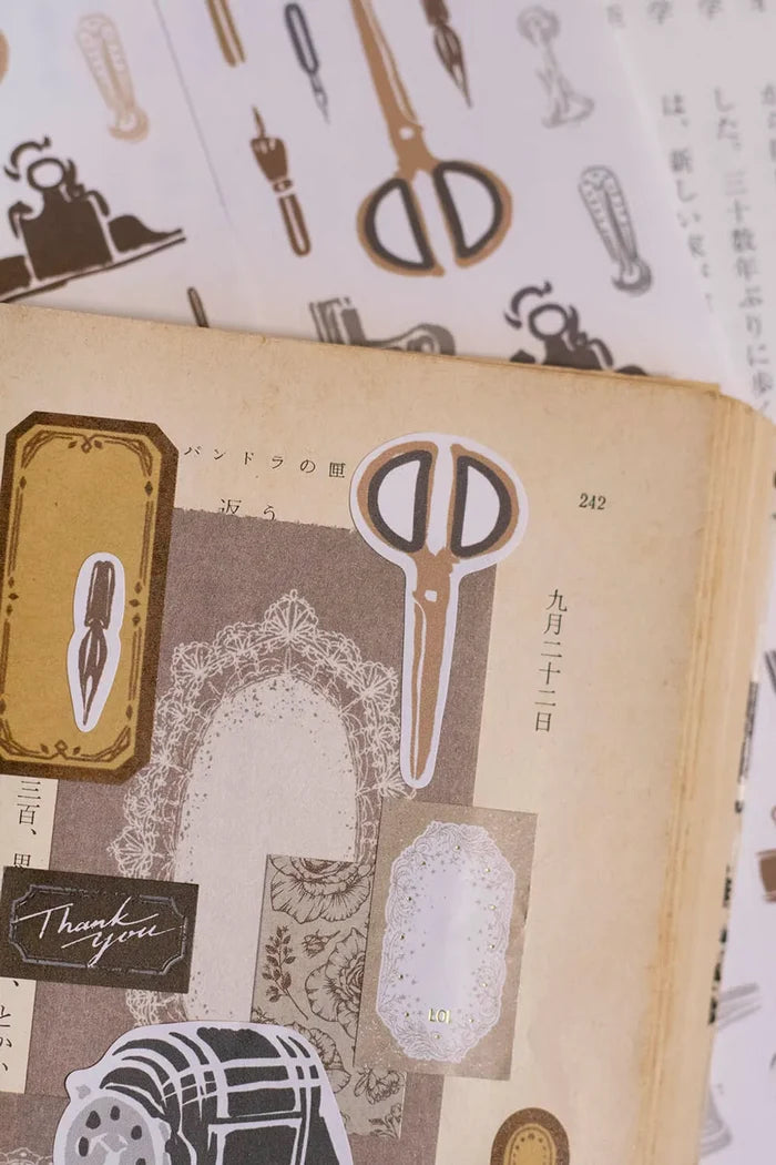 Loi Design | Pegatinas en Rollo Retro Stationery Die-Cut Paper Tape