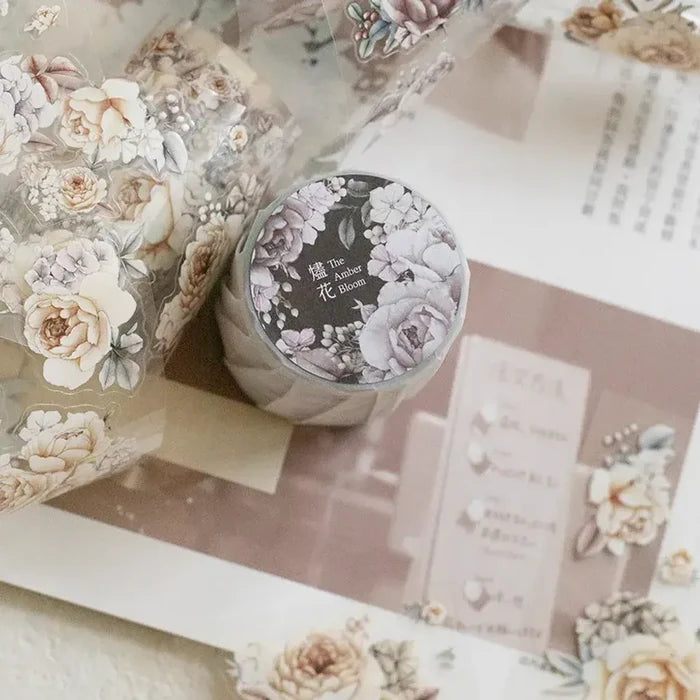 Loi Design | Pegatinas en Rollo The Amber Bloom Die-Cut PET Tape