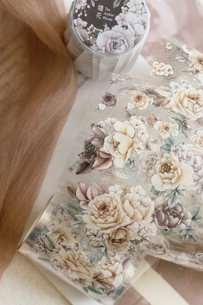 Loi Design | Pegatinas en Rollo The Amber Bloom Die-Cut PET Tape