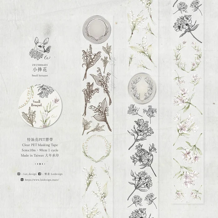 Loi Design | Small Bouquet Clear PET Tape
