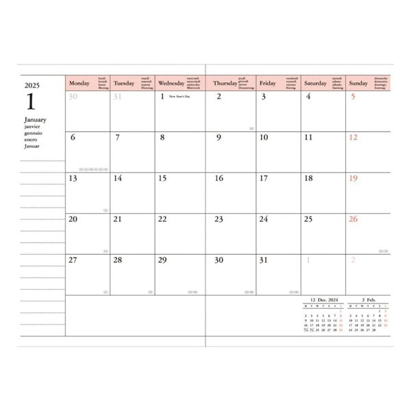MARK'S | Agenda A6 Colors Yellow 2026-2027 (Semanal)