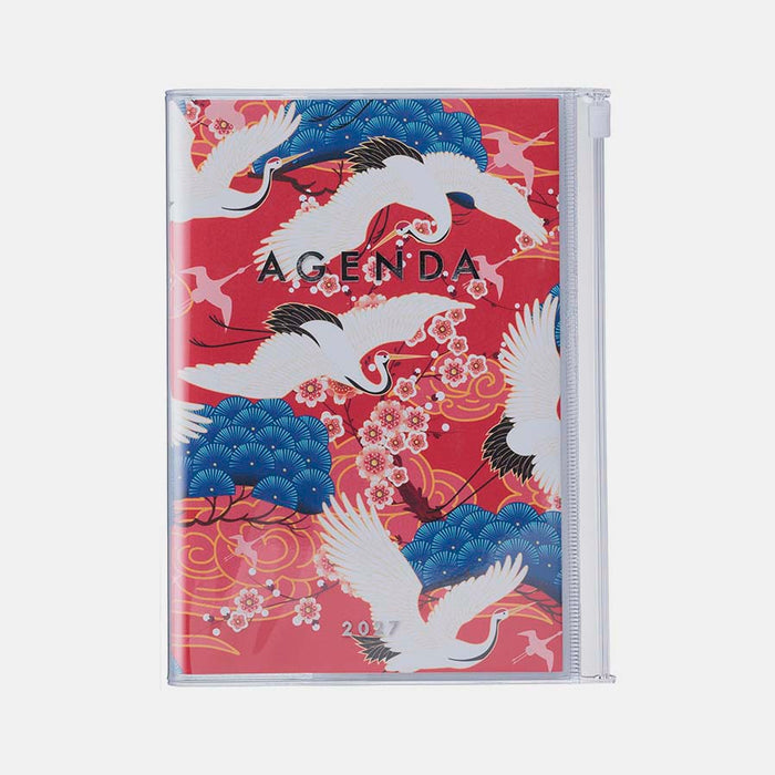 MARK'S | Agenda B6 Japanese Crane Red 2026-2027 (Semanal)