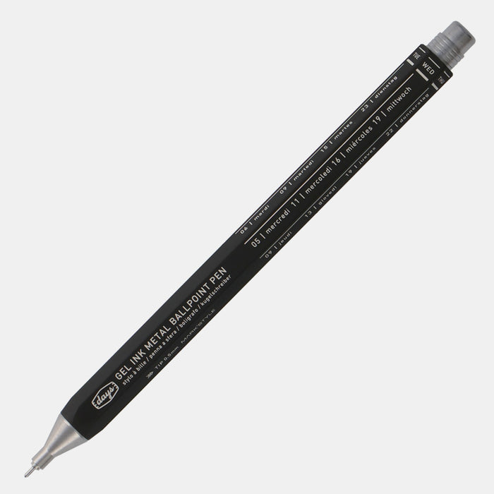 Mark's | Bolígrafo Days Gel Metal Negro