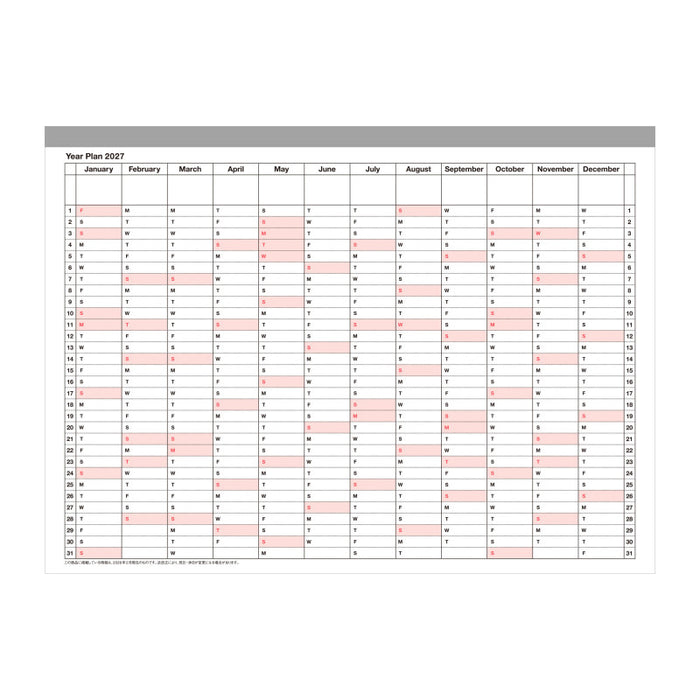 Mark's | Cuaderno Calendario 2027 M Ivory