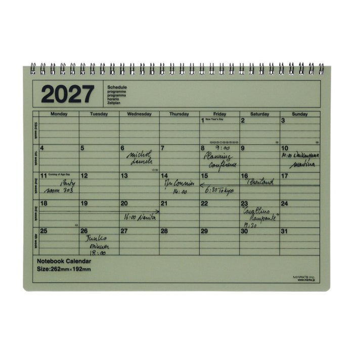 Mark's | Cuaderno Calendario 2027 M Khaki