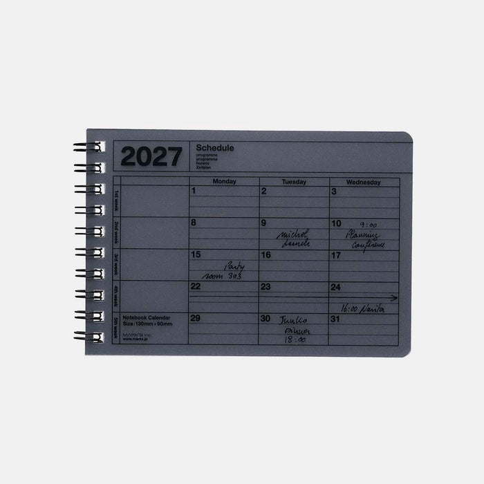 Mark's | Cuaderno Calendario 2027 Mini Black