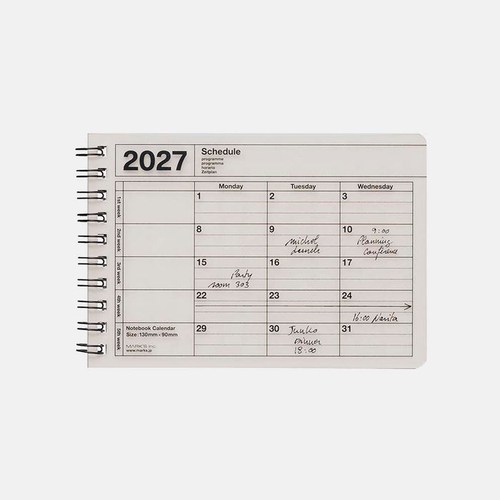 Mark's | Cuaderno Calendario 2027 Mini Ivory