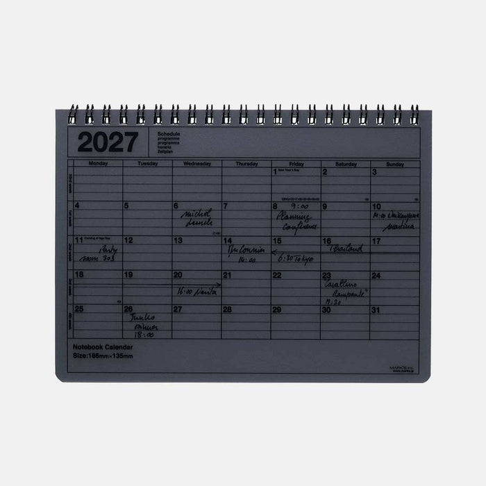 Mark's | Cuaderno Calendario 2027 S Black