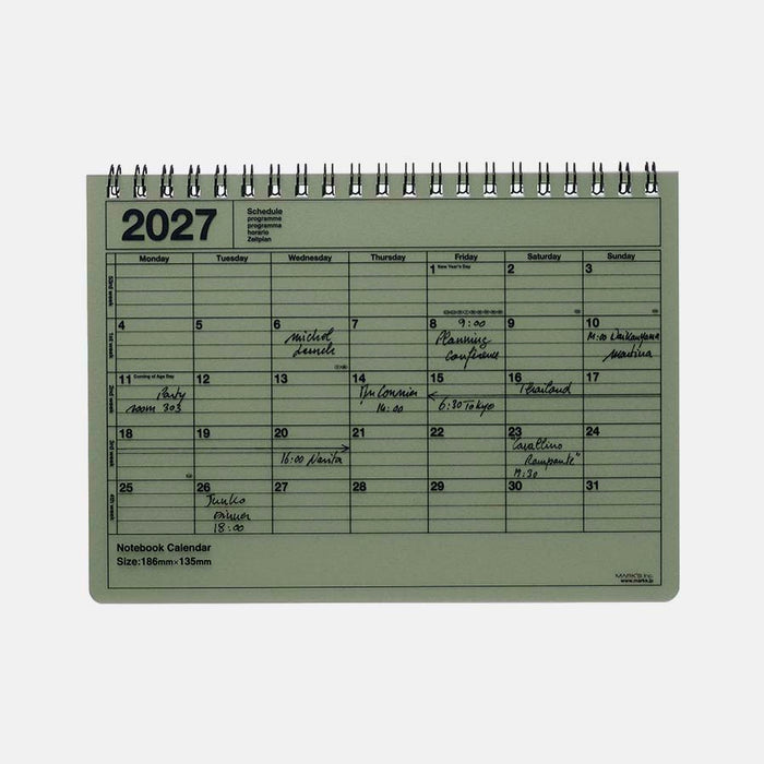 Mark's | Cuaderno Calendario 2027 S Khaki