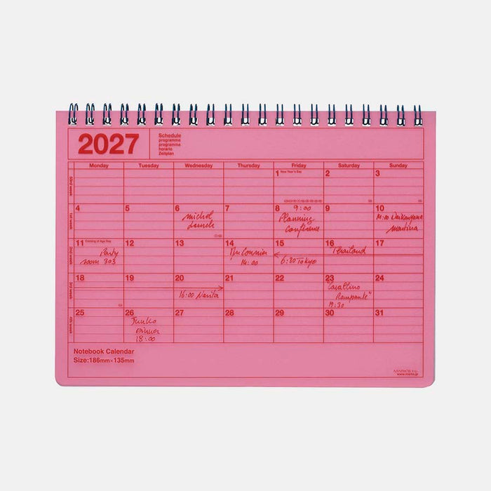 Mark's | Cuaderno Calendario 2027 S Pink
