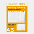 MARK'S | Recambio Agenda A5 2026-2027 (Semanal)