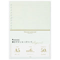 Maruman Loose Leaf Paper - 6mm Ruled - White Lily - A5