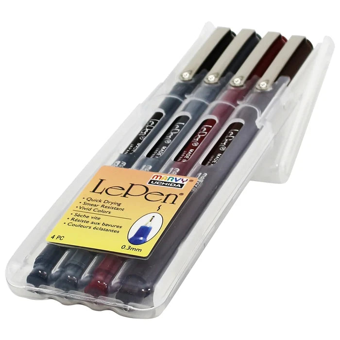 Marvy Uchida | Set de Bolígrafos Le Pen Dark (4pc)