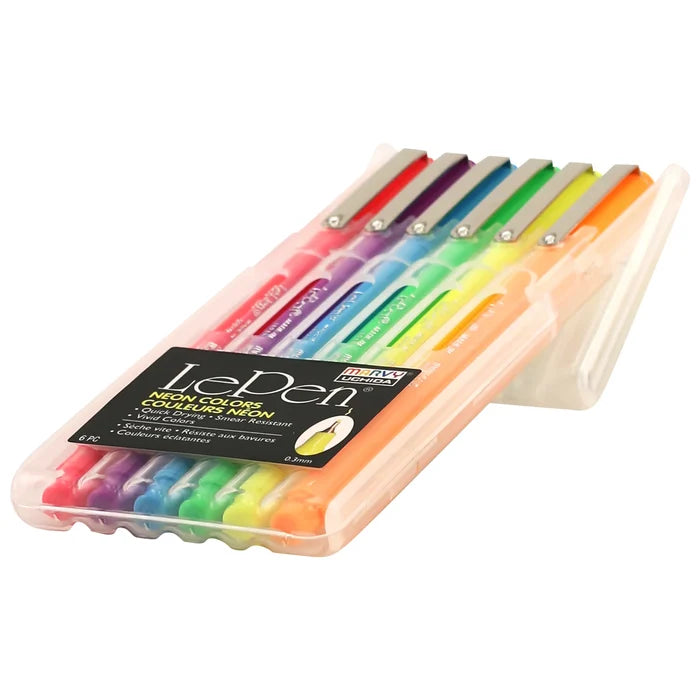 Marvy Uchida | Set de Bolígrafos Le Pen Neon (6pc)