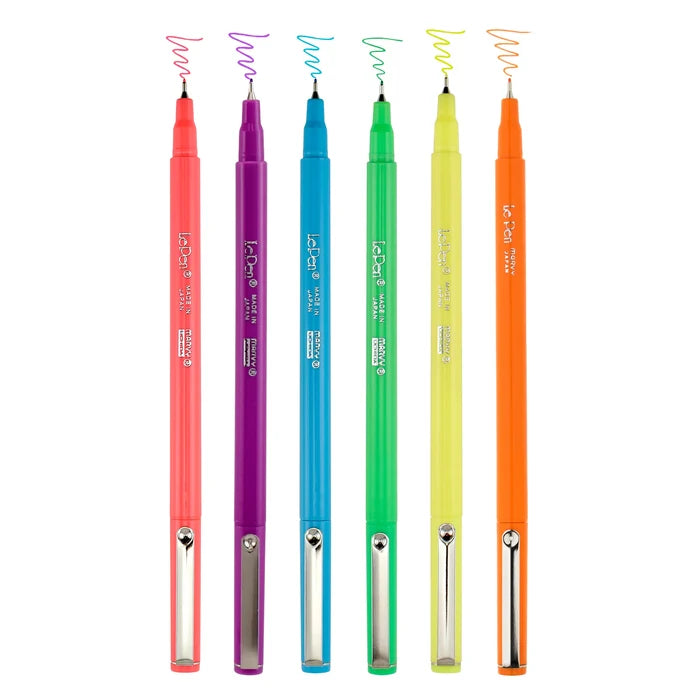 Marvy Uchida | Set de Bolígrafos Le Pen Neon (6pc)