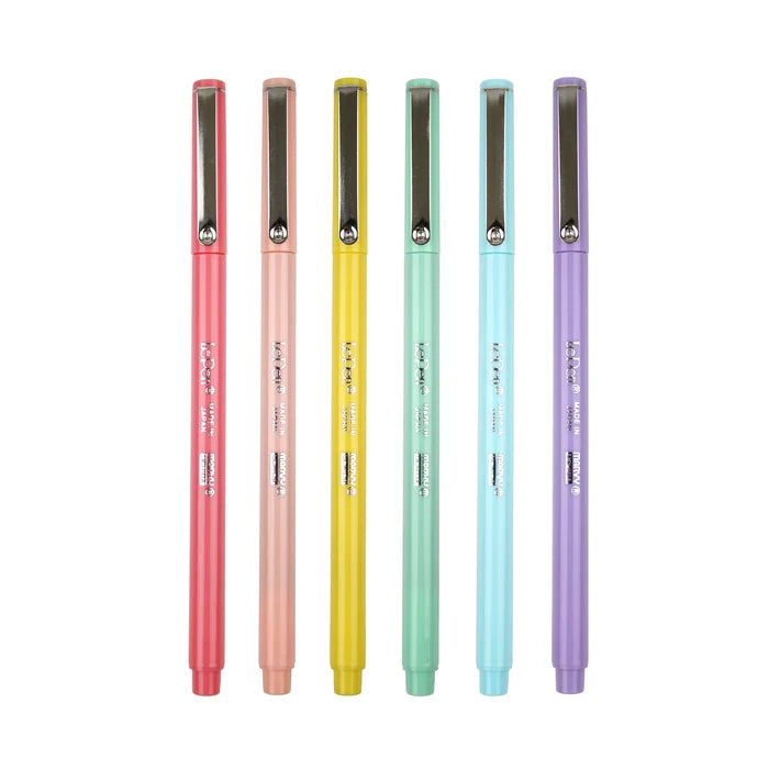Marvy Uchida | Set de Bolígrafos Le Pen Pastel (6pc)