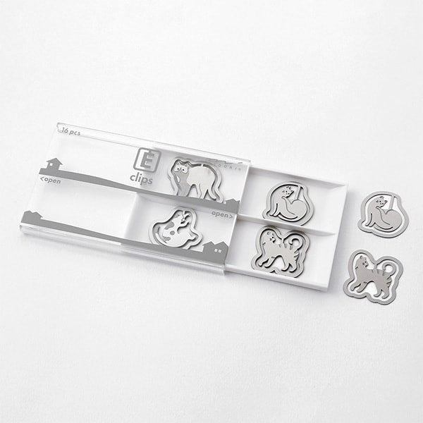 Midori | Clips Metálicos Etching Gatos