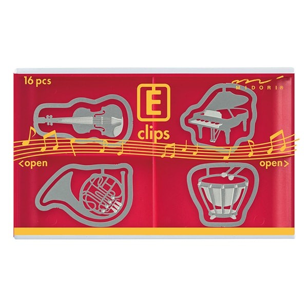 Midori | Clips Metálicos Etching Instrumentos Musicales