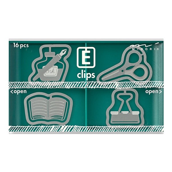 Midori | Clips Metálicos Etching Papelería
