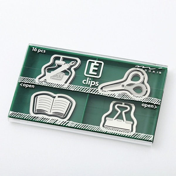 Midori | Clips Metálicos Etching Papelería