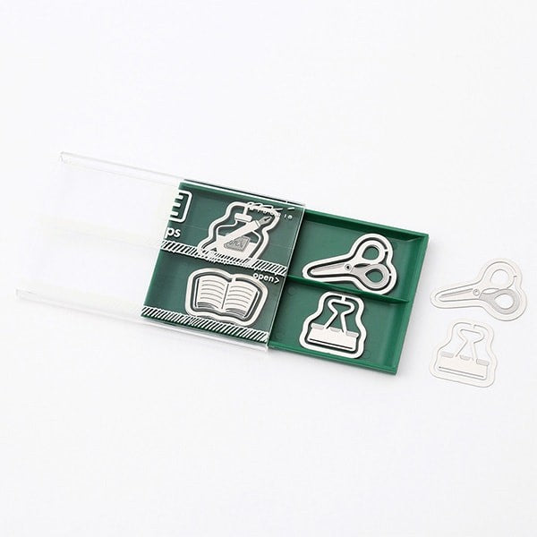 Midori | Clips Metálicos Etching Papelería