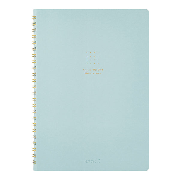 Midori | Cuaderno Anillas Color A5 Puntos Blue