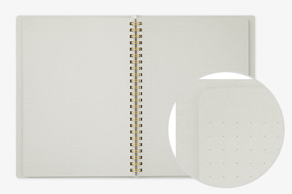 Midori | Cuaderno Anillas Color A5 Puntos Gray