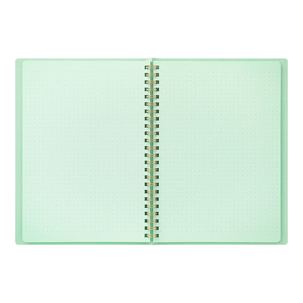 Midori | Cuaderno Anillas Color A5 Puntos Green