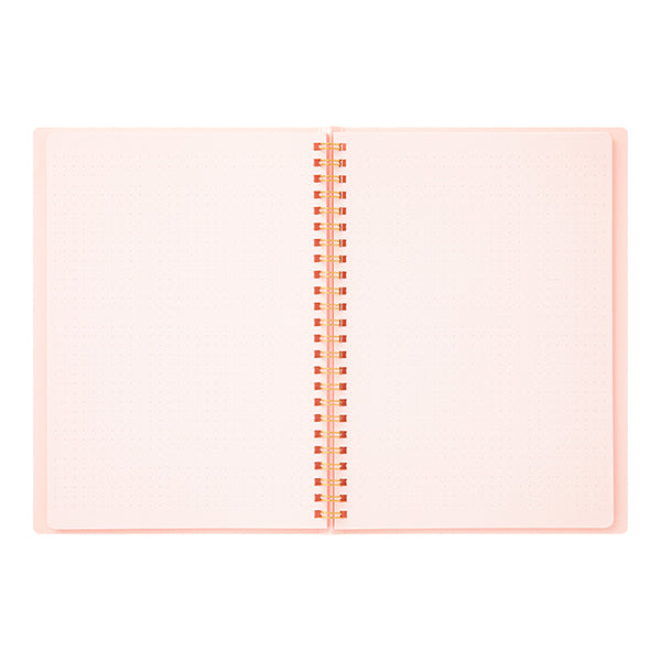 Midori | Cuaderno Anillas Color A5 Puntos Pink