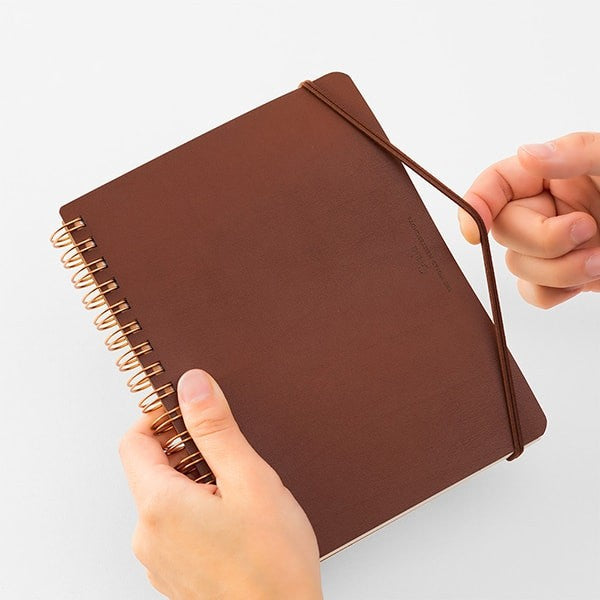 Midori | Cuaderno de Anillas WM Grain B6 Marrón