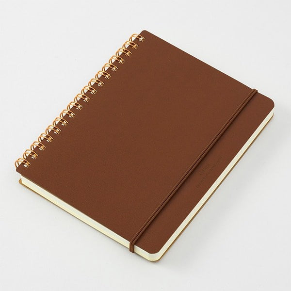 Midori | Cuaderno de Anillas WM Grain B6 Marrón