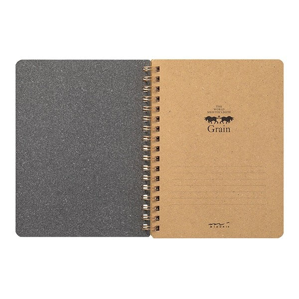 Midori | Cuaderno de Anillas WM Grain B6 Marrón