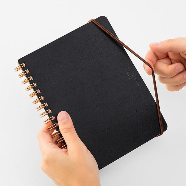 Midori | Cuaderno de Anillas WM Grain B6 Negro